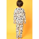 PANDA LONG SLEEVES BOYS PYJAMA SET - WHITE-9-10 YEARS / 2N / White