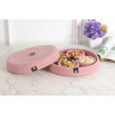 Cotton Rope Dry Fruit Tray Set-Pink