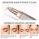 Eyebrow Trimmer for Women, 2 in 1 Rechargeable Facial Hair Remover