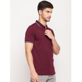 UNIBERRY - Maroon Cotton Blend Regular Fit Men's Polo T Shirt ( Pack of 1 ) - None