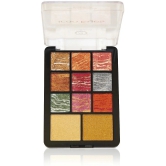 Colors Queen Eyeshadow Palette with Highlighter lightweight & Easily Blendable (Shade - 02)