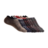 Texlon - Multicolor Cotton Men's No Show Socks ( Pack of 5 ) - Multicolor