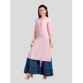 Aarika Pink Cotton Girls Kurta and Sharara Set ( Pack of 1 ) - None