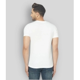 Glito - White Cotton Blend Slim Fit Mens T-Shirt ( Pack of 1 ) - None