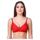 Kiran Enterprises Cotton Push Up Bra - Multi Color - 34B