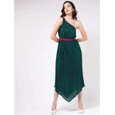 Zima Leto - Green Polyester Womens Asymmetric Dress ( Pack of 1 ) - None