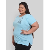 Neo Garments - Turquoise Cotton Regular Fit Womens T-Shirt ( Pack of 1 ) - 5XL