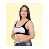 HAYA Pack of 2 Cotton Non Padded Womens Everyday Bra ( Multicolor ) Rima Sports D706 - None