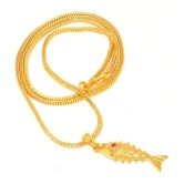 Jewar Mandi - Golden Pendant ( Pack of 1 ) - Golden