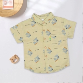 Boys Cotton Collared Shirt-White / 3-4 Years