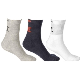 Texlon Multicolor Cotton Ankle Length Socks - Pack Of 3