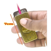 JMALL - Gold Aluminium Cigarette Lighter ( Pack of 1 ) - Gold