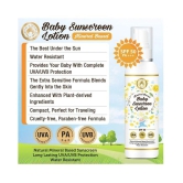 Mom & World Mineral Based Baby Sunscreen Lotion, SPF 50 PA+++, 120ml - UVA/UVB Protection, Water Resistance