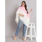 eWools.in Woollen Round Neck Women's Ponchos & Capes - Pink ( ) - None