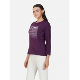 CHOZI - Purple Cotton Regular Fit Womens T-Shirt ( Pack of 1 ) - None