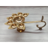 VRINDA METAL ART Sapt Diya Aarti Full Brass  Deepak