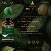 AYUJIVA Spirulina Superfood Capsules for Men & Women 500 gm 60 Capsules