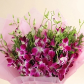 6 Purple Orchids Bouquet