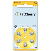 FatCherry Hearing Aid Battery Size 10, Pack of 60 Batteries (10 Strip)