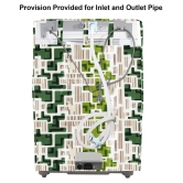 E-Retailer Single Polyester Green Washing Machine Cover for Universal Front Load - Green