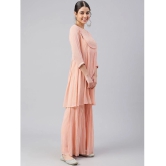 Janasya - Peach A-line Georgette Women's Stitched Salwar Suit ( Pack of 1 ) - None