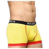 BASIICS By La Intimo - Yellow Cotton Mens Trunks ( Pack of 1 ) - L