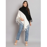 eWools.in Woollen Round Neck Women''s Ponchos & Capes - Black ( ) - None