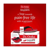 Dr.Ortho Slippers Red Womens Massage Flip Flop - None