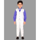 DKGF Fashion - Blue Cotton Blend Boys Shirt & Pants ( Pack of 1 ) - None