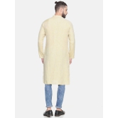 Men Fawn Hemp Long Kurta