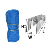 Emm Emm Premium Blue 100x10 Feet Cricket Net With Roof for Net Practice/Ball Barrier & Ball Protection