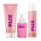 Plix Vitamin C Guava Skincare Combo, Face Serum, Cleanser & Zero White Cast Sunscreen(Pack of 3)