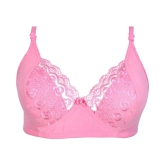 Kiran Enterprises Cotton Minimizer Bra - Pink - None