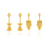 LUV FASHION Gold EarCuff Earrings ( Pack of 2 ) - Gold