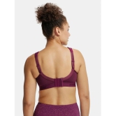 Jockey MI11 Wirefree Non Padded Microfiber Elastane Full Coverage Sports Bra - Grape Wine - None