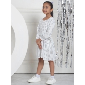 MINI & MING Girls Polka Dot Printed A-Line Midi Dress