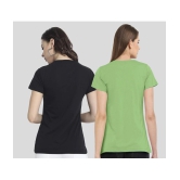 CHOZI - Multi Color Cotton Blend Regular Fit Womens T-Shirt ( Pack of 2 ) - None