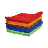 INGENS Microfiber Cleaning Cloths,40x40cms 250GSM Multicolor! Highly Absorbent, Lint and Streak Free, Multi -Purpose Wash Cloth for Kitchen, Car, Window, Stainless Steel, Silverware.(Pack of