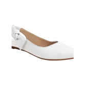 Shoetopia White Womens Casual Ballerinas - None