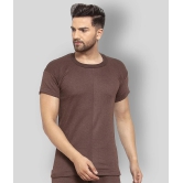 Uzarus - Brown Cotton Blend Mens Thermal Tops ( Pack of 1 ) - None