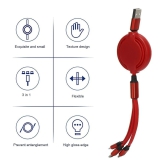 Red 3A Multi Pin Cable 1.2 Meter - Red