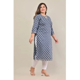 Swasti - Grey 100% Cotton Womens Straight Kurti ( Pack of 1 ) - None