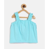 MINI KLUB Blue Cotton Girls Top With Skirt ( Pack of 1 ) - None