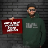 Beardo Raw Real Unfiltered Hoodie Green