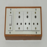 6A 3 Sockets (3 Pin Socket) & 1 Switch Extension Box with 6A Plug & 25m Wire