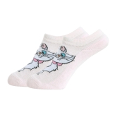 Balenzia X Disney Character Cushioned Ankle socks for women-The Aristocats Marie (Pack of 1 Pair/1U)-Pink-Stretchable from 19 cm to 30 cm / 1 N / PINK