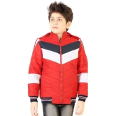 PPTHEFASHIONHUB Red Polyester Boys Quilted & Bomber Jacket ( Pack of 1 ) - None