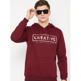 UBX Cotton Blend Hooded Mens Sweatshirt - Maroon ( Pack of 1 ) - None