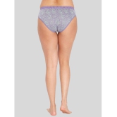 ILRASO - Purple Cotton Printed Women's Briefs ( Pack of 1 ) - None