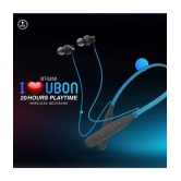 UBON BT-5250 Bluetooth Bluetooth Neckband On Ear 20 Hours Playback Active Noise cancellation IPX4(Splash & Sweat Proof) Blue